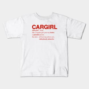 Car-Girl Kids T-Shirt